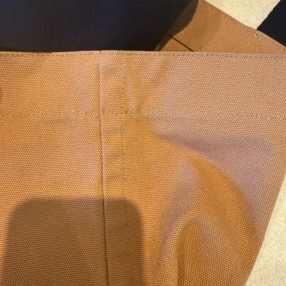 All Saints Black and Tan Canvas Tote Bag - Picture 10 of 10